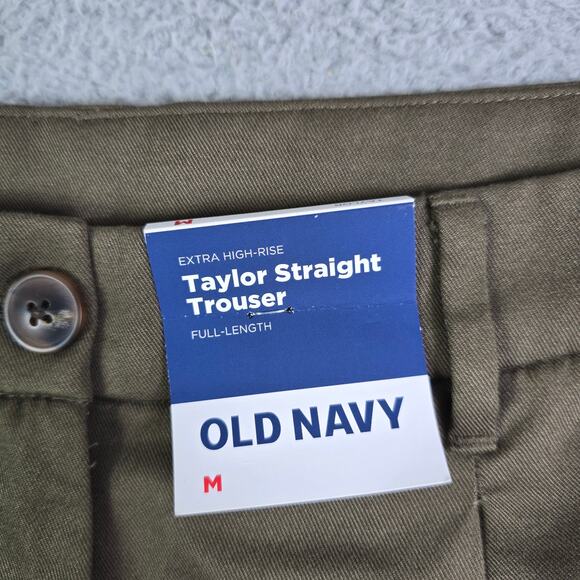 Old Navy Taylor Straight Trouser Cargo Pants Women Medium 30x30 Boho Casual Y2K - Picture 3 of 12